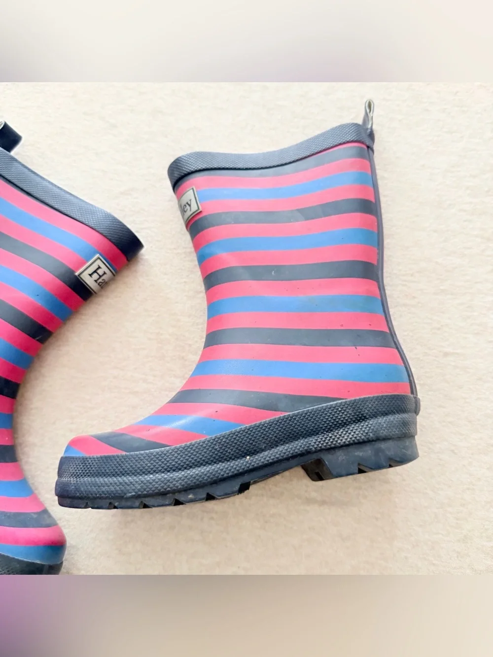 Hatley Kids Pretty Stripes Matte Rain Boots